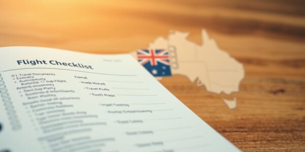 Australia flight checklist