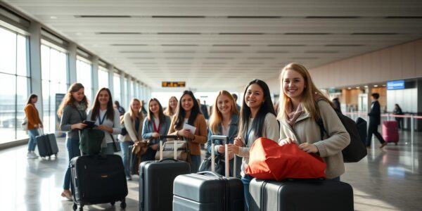 student flight to Canada